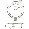 Мойка OMOIKIRI ASIDA 51-IN нерж.сталь/нержавеющая сталь 4993785