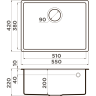 Мойка OMOIKIRI TEDORI 54-U-ES Tetogranit/эспрессо 4997235